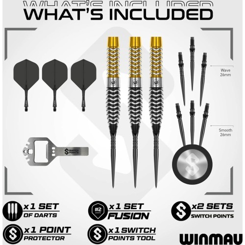Winmau Exion Torpedo Switch Point dārti 90%