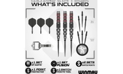 Дротики для дартса Winmau Fornax Torpedo Switch Point 90%