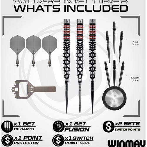 Дротики Winmau Fornax Tapered Switch Point 90%