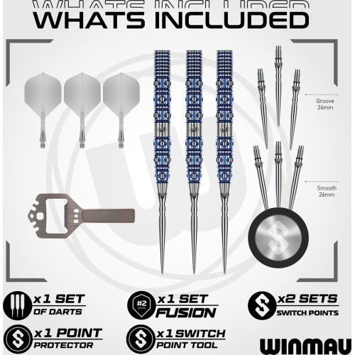 Winmau Lunaris Tapered Switch Point šautriņas 90%