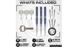 Дартс Winmau Lunaris Tapered Switch Point 90%