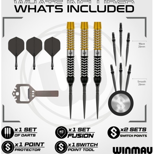 Winmau Exion Parallel Switch Point dārti 90%
