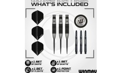 Winmau Blackout 2 steel tip darts 90% tungsten