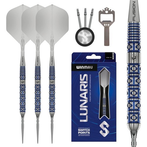 Winmau Lunaris Parallel Switch Point šautriņas, 90% tungstens