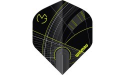 Оперение для дартса Winmau Prism Delta MvG черно-зеленое