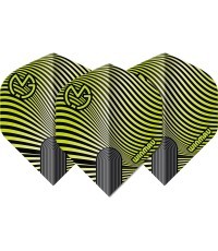 Winmau Prism Delta MvG dart flights green/black