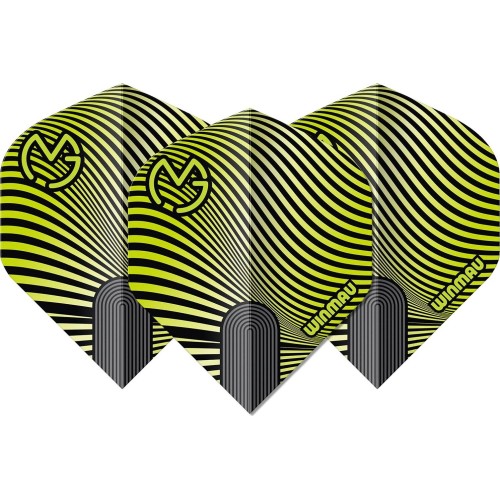 Winmau Prism Delta MvG dart flights green/black