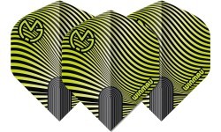 Winmau Prism Delta MvG šautriņu spalvas, zaļš/melns