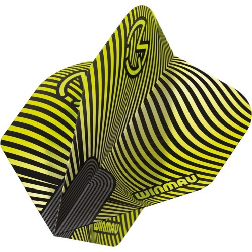 Winmau Prism Delta MvG šautriņu spalvas, zaļš/melns