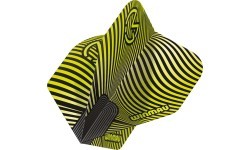Оперения для дартс Winmau Prism Delta MvG, зелёно-чёрные