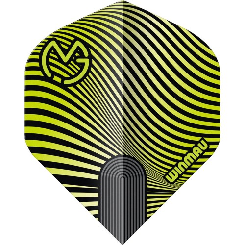 Winmau Prism Delta MvG šautriņu spalvas, zaļš/melns