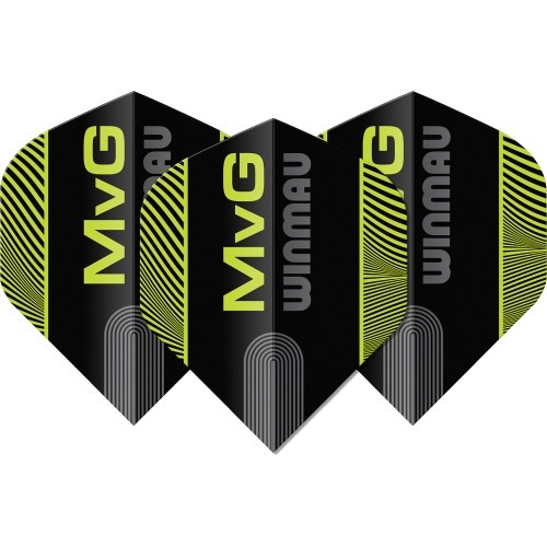 Winmau Prism Delta MvG dart flights bl/gr striped
