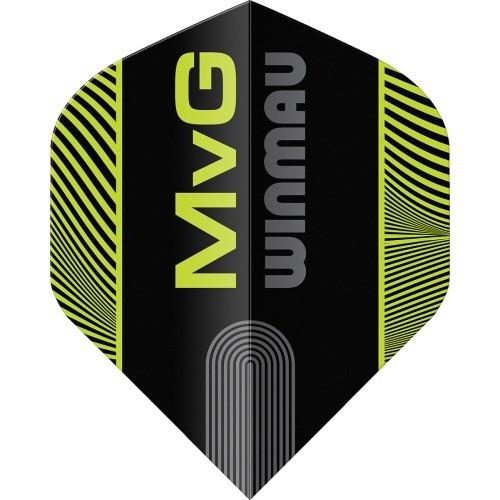 Winmau Prism Delta MvG šautriņu spārniņi zili/zaļi svītroti