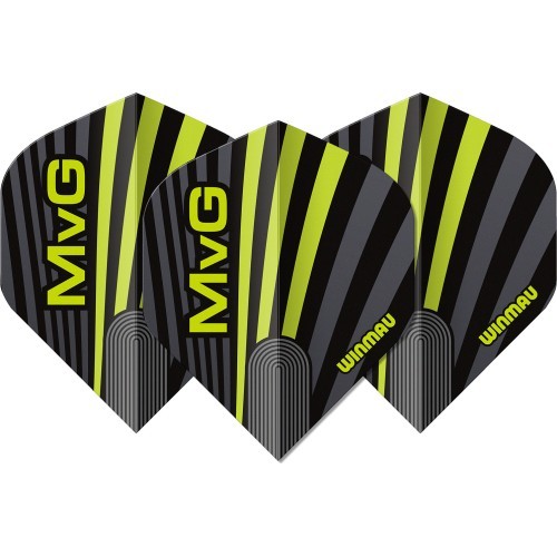Оперение для дартс Winmau Prism Delta MvG, серо-зеленое