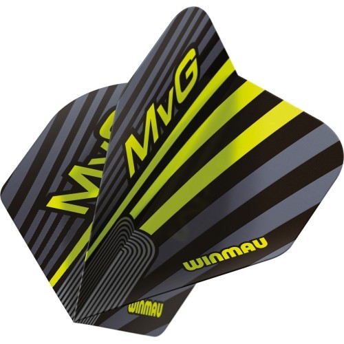 Оперение для дартс Winmau Prism Delta MvG, серо-зеленое