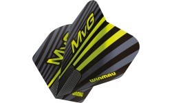 Winmau Prism Delta MvG šautriņu spārnlāpstiņas, pelēkas/zaļas