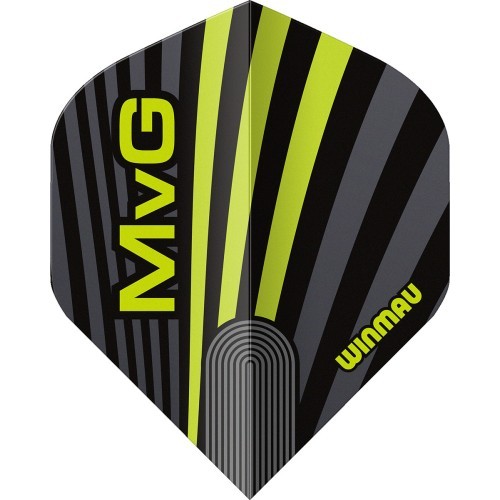 Winmau Prism Delta MvG dart flights grey/green