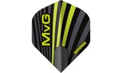 Winmau Prism Delta MvG šautriņu spārnlāpstiņas, pelēkas/zaļas