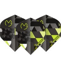Оперение для дартс Winmau Prism Delta MvG Logo, зелёное
