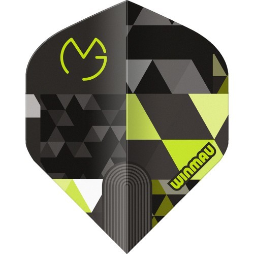 Winmau Prism Delta MvG Logo dart flights green