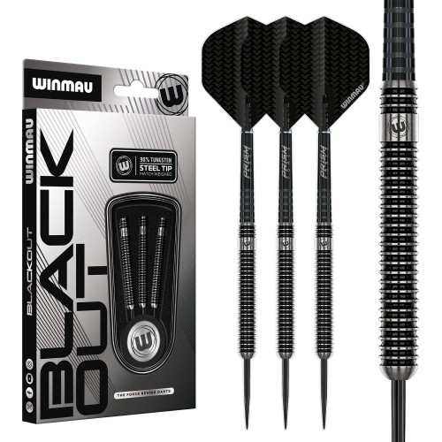 Winmau Blackout 1 steel tip darts 90% tungsten 21G