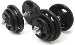 Newton Fitness gumijotu regulējamu hanteļu komplekts 2 x 20 kg