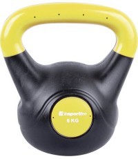 Vinila svaru bumba ar cementa pildījumu inSPORTline Vin-Bell Dark 6 kg