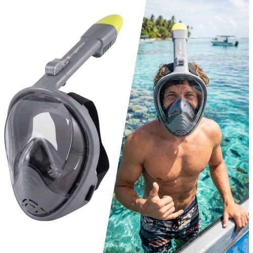 inSPORTline Subvion snorkelēšanas maska - Tumši pelēka
