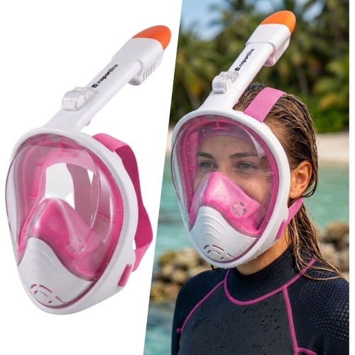inSPORTline Subvion snorkelēšanas maska - Pink-white