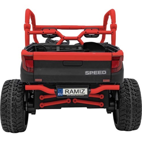 Elektriskais bērnu auto Farmer Truck UTV Racing, sarkans