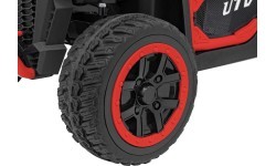 Elektriskais bērnu auto Farmer Truck UTV Racing, sarkans
