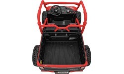 Elektriskais bērnu auto Farmer Truck UTV Racing, sarkans