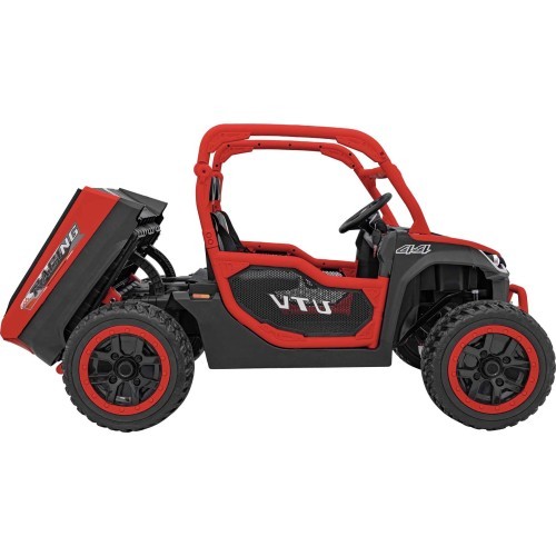 Elektriskais bērnu auto Farmer Truck UTV Racing, sarkans