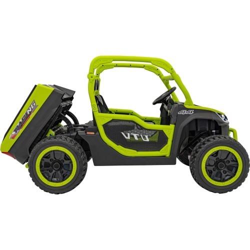 Bērnu elektromobilis Farmer Truck UTV Racing, zaļš