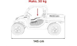 Bērnu elektromobilis Farmer Truck UTV Racing, zaļš