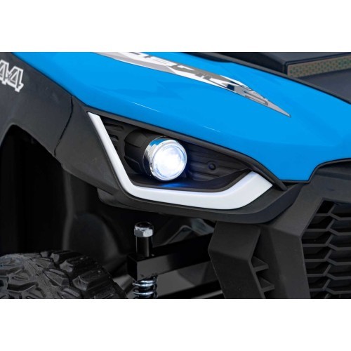 Bērnu elektriskais visurgājējs Farmer Truck UTV Racing, zils