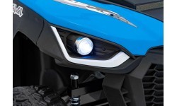 Bērnu elektriskais visurgājējs Farmer Truck UTV Racing, zils
