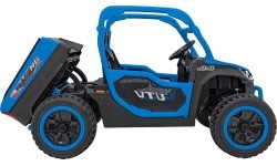 Bērnu elektriskais visurgājējs Farmer Truck UTV Racing, zils
