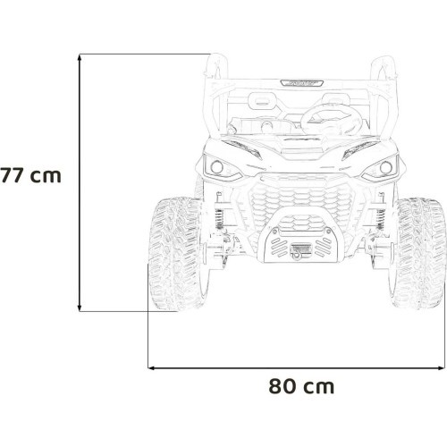 Детский электромобиль Farmer Truck UTV Racing, синий