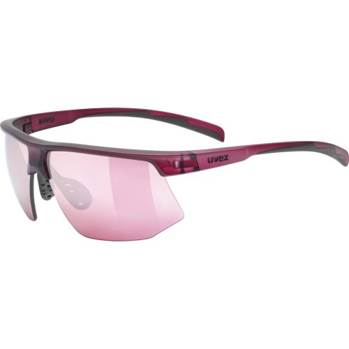 Uvex Aerios Cranberry Matt / Mirror Rose Glasses