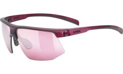 Uvex Aerios Cranberry Matt / Mirror Rose Glasses