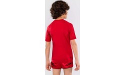 Venum Contender bērnu rashguard krekli ar īsām piedurknēm - ķiršu sarkanā krāsā