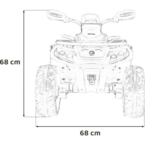 Kvadricikls Can Am Outlander ATV, pelēks