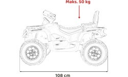 Kvadricikls Can Am Outlander ATV, pelēks
