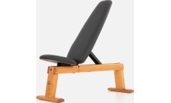 Treniņu sols WeightBench, ķirsis - Dabīgā āda, melna