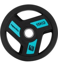 Rubber-Coated Olympic Weight Plate inSPORTline Herk OL 15 kg