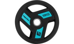 Rubber-Coated Olympic Weight Plate inSPORTline Herk OL 15 kg