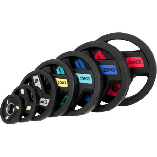 Rubber-Coated Olympic Weight Plate inSPORTline Herk OL 15 kg