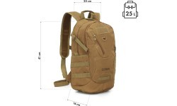 Тактический рюкзак NILS Camp NC3905 Cobra, коричневый, 25 л