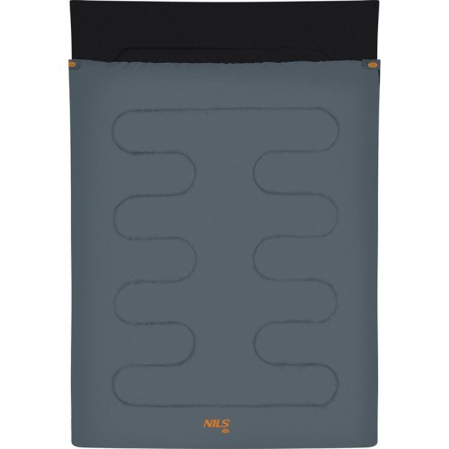NC2001 ANTHRACITE-ORANGE DOUBLE SLEEPING BAG NILS CAMP